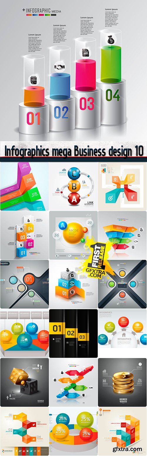 Infographics mega Business design 10