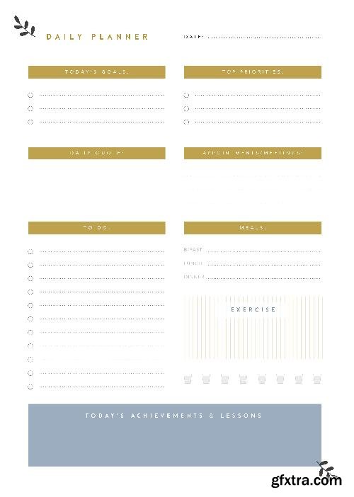 CreativeMarket Printable Planner Bundle 678449