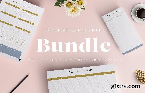 CreativeMarket Printable Planner Bundle 678449