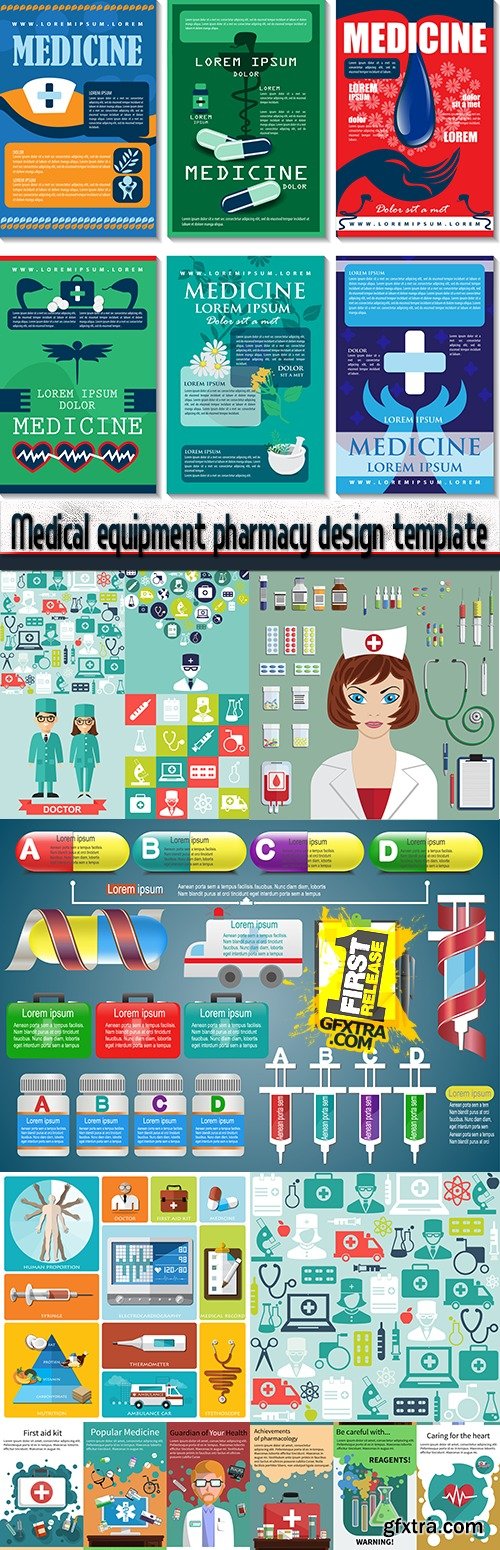 Medical equipment pharmacy design template