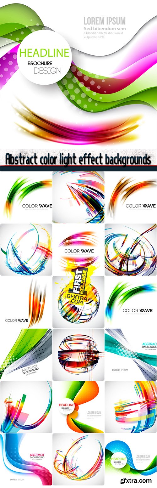 Abstract color light effect backgrounds