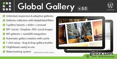 CodeCanyon - Global Gallery v5.0 - Wordpress Responsive Gallery - 3310108