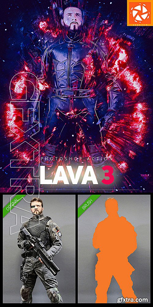 GraphicRiver - Lava 3 Photoshop Action 16149297