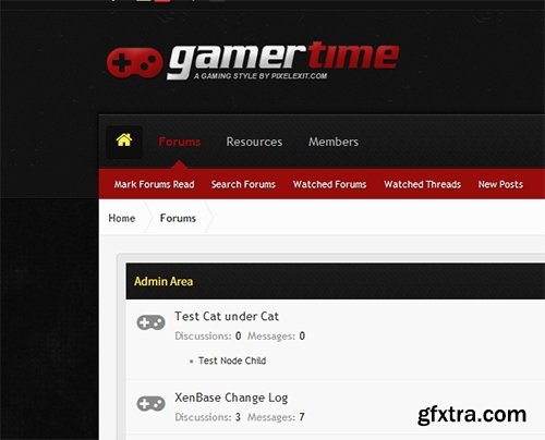 PixelExit - Gamer Time v1.5.7 - Skin For XenForo