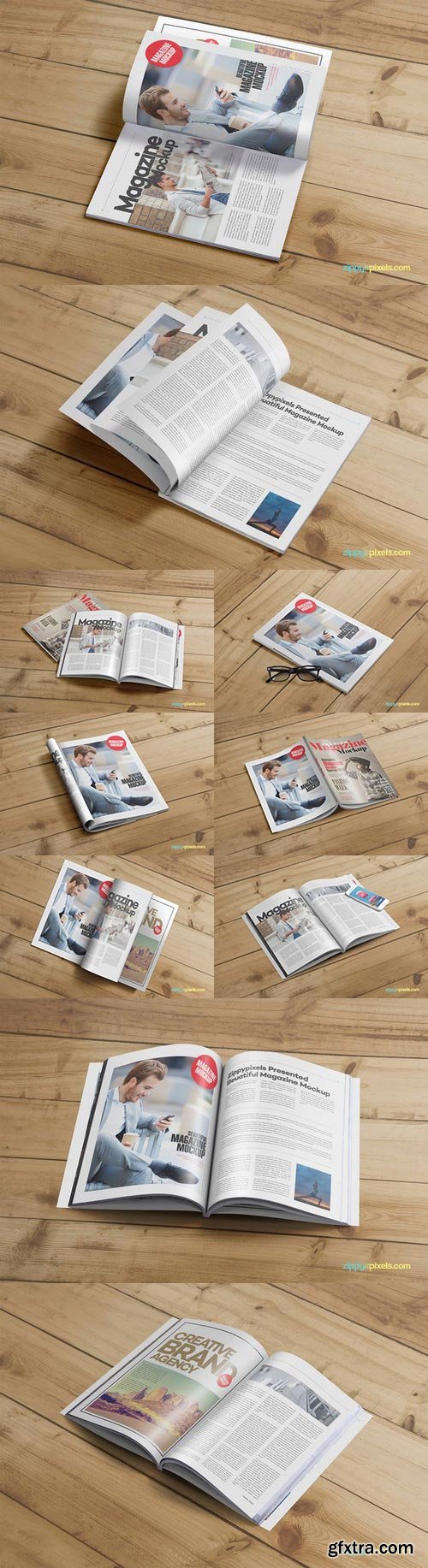 CM - 15 Fashion Magazine Mockups Vol. 6 662412