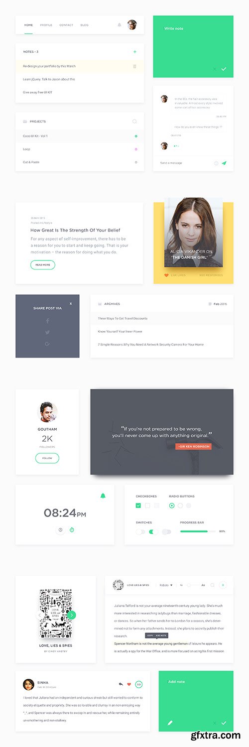 PSD Web Design - Coco Ui Kits 2016