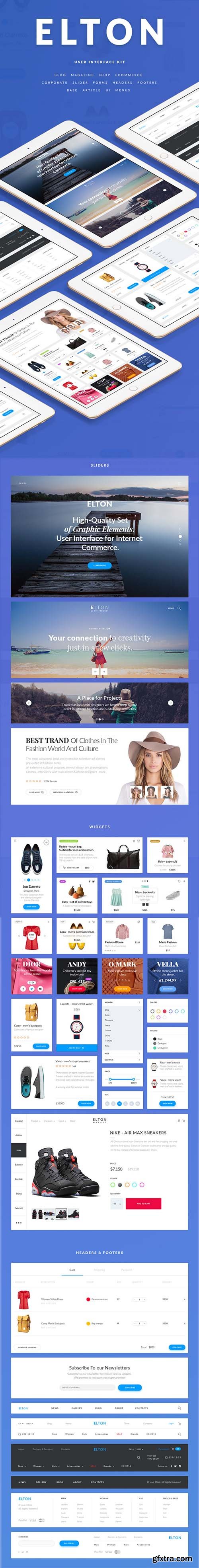 PSD Web Design - Elton Ui Kit