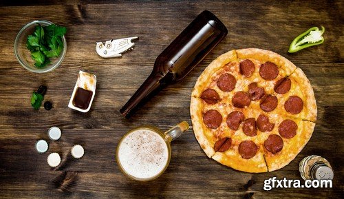 Pizza and beer 1-5xJPEGs