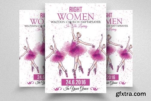 CreativeMarket Women Day Flyer Template 683989