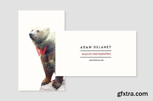 CreativeMarket Wildlife Business Card Template 684757