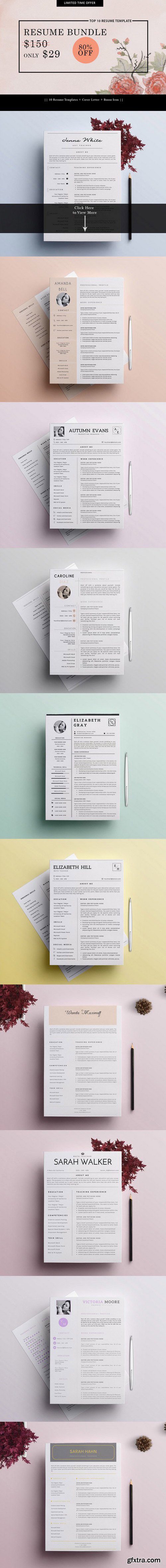 CM - TOP 10 Resume / CV Template 687939