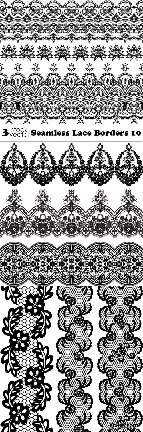 Vectors - Seamless Lace Borders 10