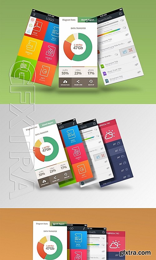 Mobile App Mock-Ups