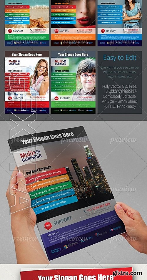 Corporate Metro Business Flyer-ads Template 4792