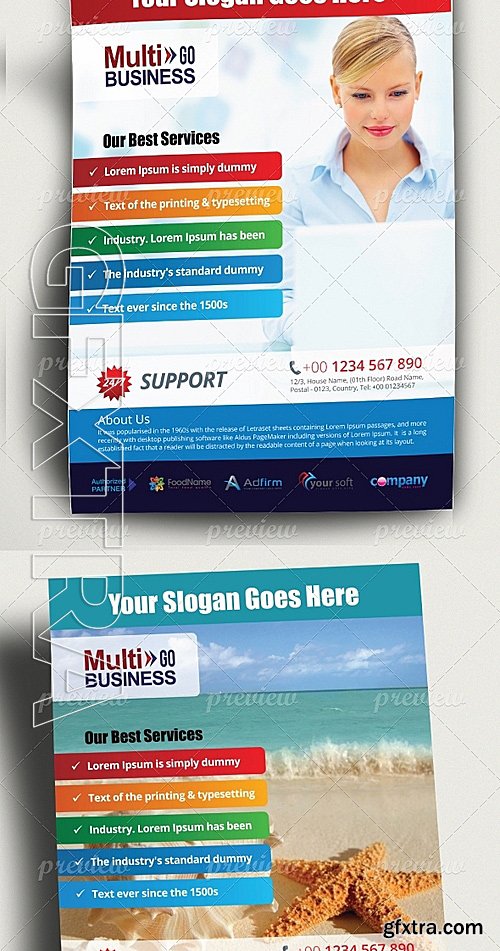 Corporate Metro Business Flyer-ads Template 4792