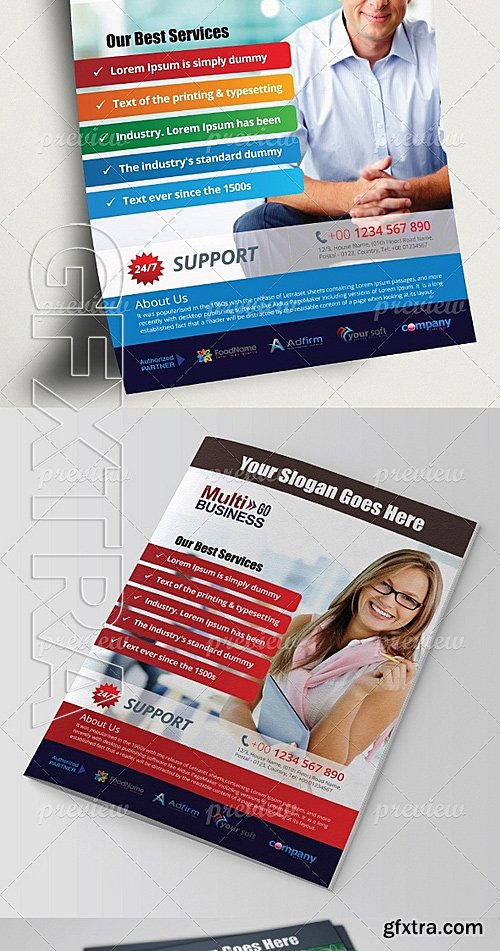 Corporate Metro Business Flyer-ads Template 4792