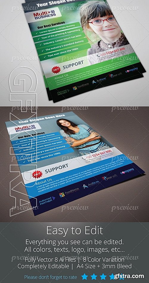 Corporate Metro Business Flyer-ads Template 4792