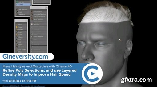 Cineversity - Mens Hairstyles and Mustaches with Cinema 4D