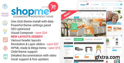 ThemeForest - ShopMe v1.1.9 - Woocommerce WordPress Theme - 12701244