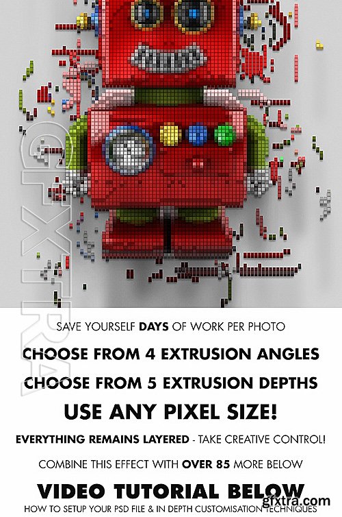 GraphicRiver - Pixelator Photoshop Action 16148688