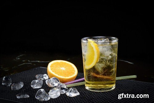 Cocktail on black background-9xJPEGs