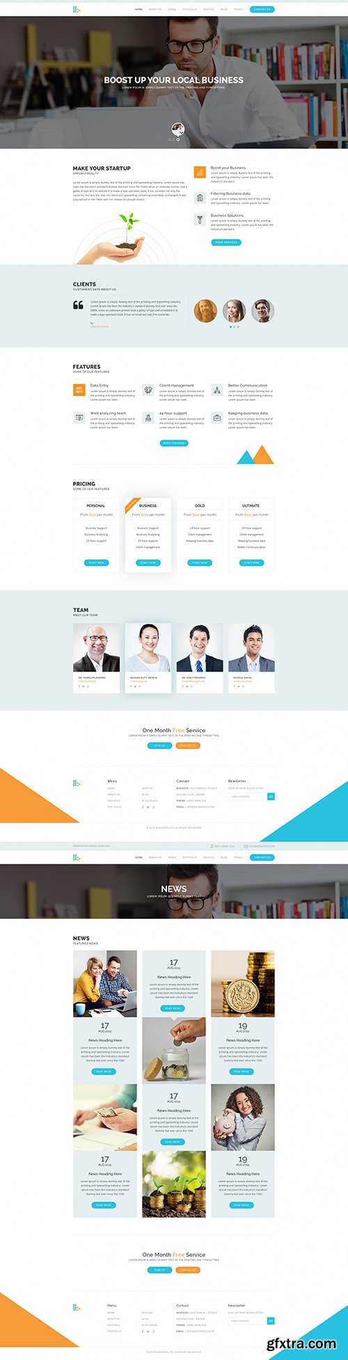 PSD Web Template - Bplus