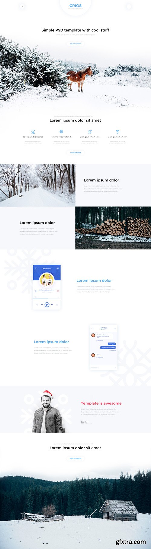 PSD Web Template - Crios