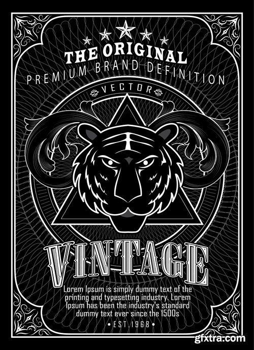 Hand drawn frame label, blackboard retro vintage wanted banner, vector illustration