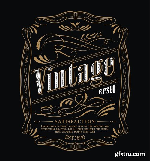 Hand drawn frame label, blackboard retro vintage wanted banner, vector illustration