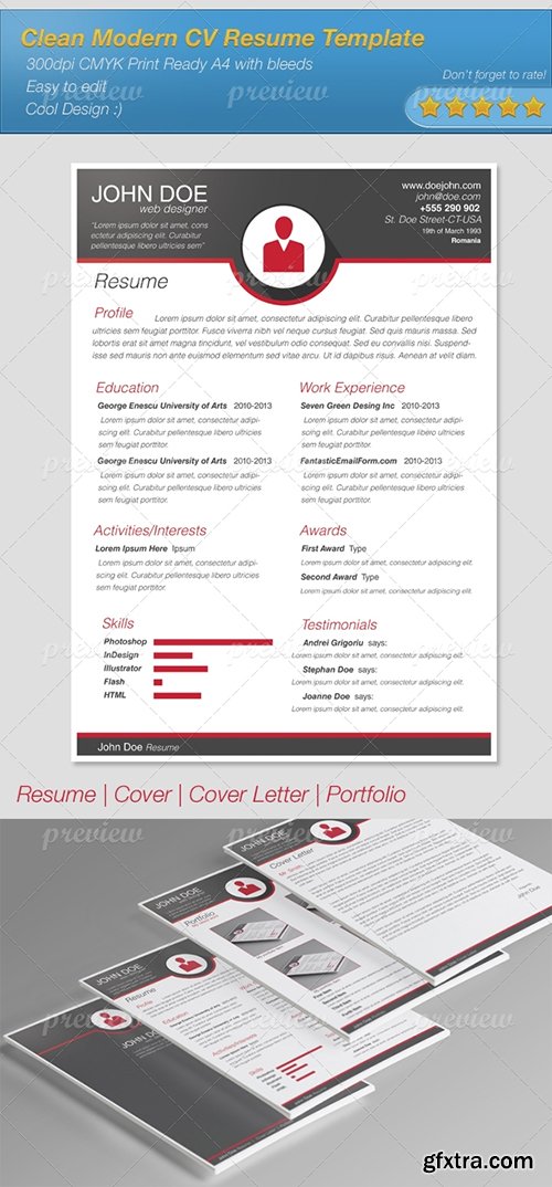 CodeGrape Modern Resume Template 262