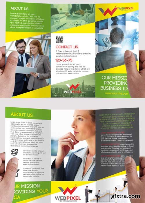 Corporate Premium Tri-Fold PSD Brochure Template