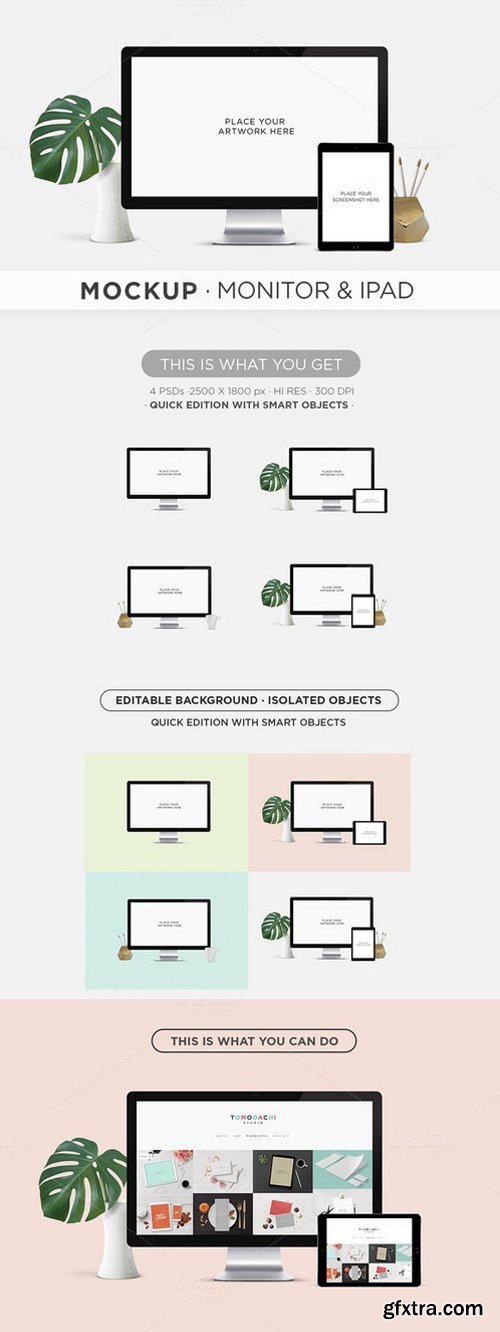 CM - MOCKUP . Monitor & iPad 697057