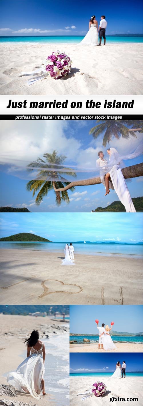 Just married on the island-5xJPEGs