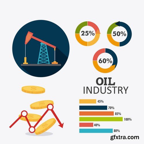 Oil infographics-5xEPS