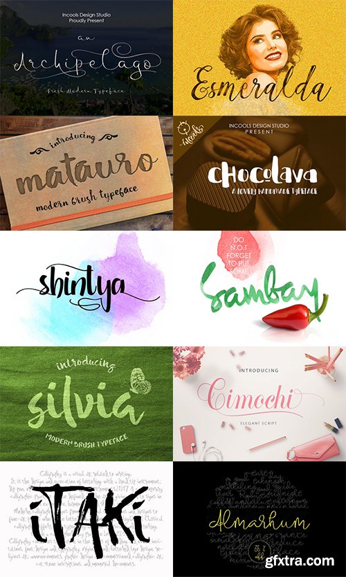 CreativeMarket Incools Amazing Fonts Bundle 701971