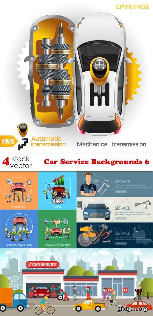 Vectors - Car Service Backgrounds 6