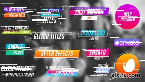 Videohive - Colourful Glitch Titles - 16274086