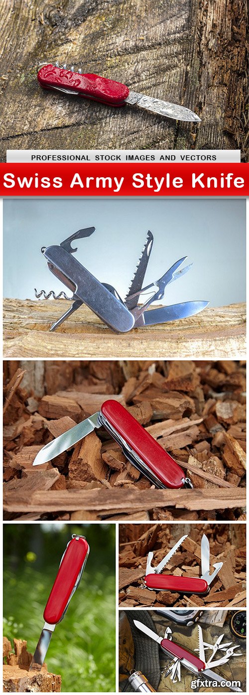 Swiss Army Style Knife - 6 UHQ JPEG