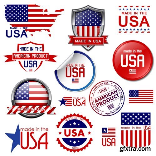 American Style & U.S. Design Elements 2 - 25xEPS