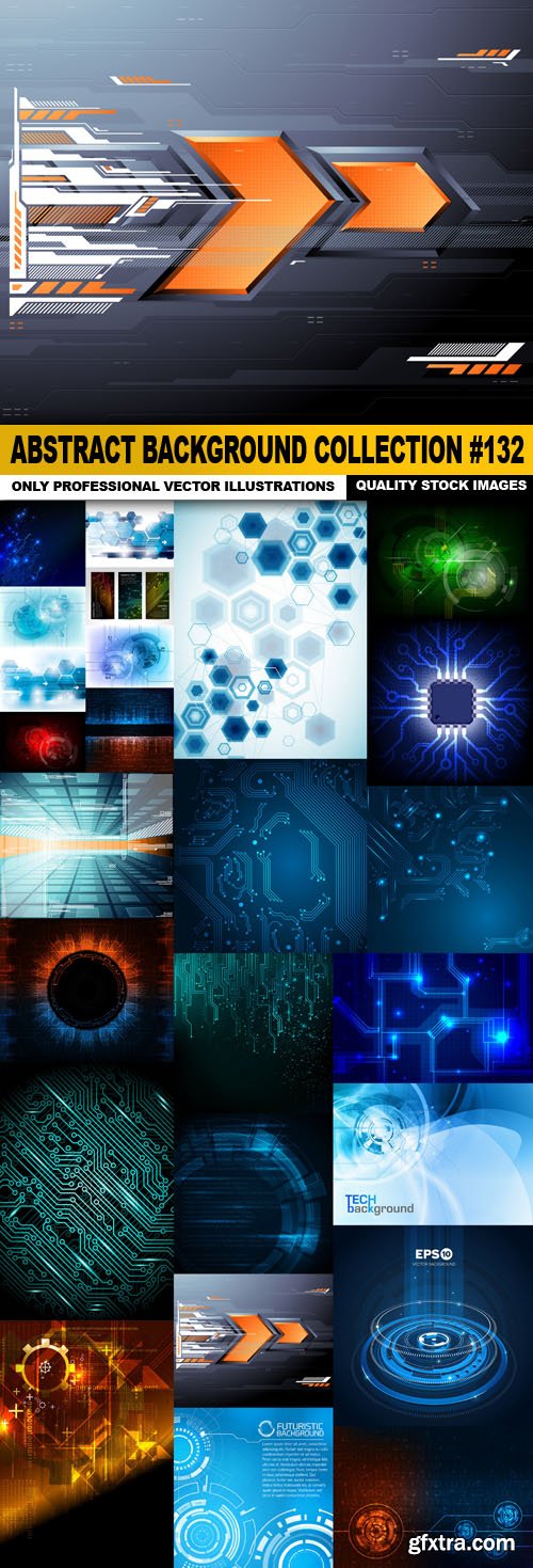 Abstract Background Collection #132 - 25 Vector