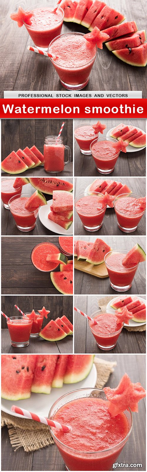 Watermelon smoothie - 10 UHQ JPEG