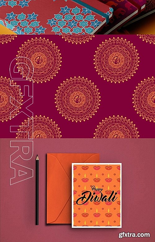 CM - 10 seamless indian patterns 671819