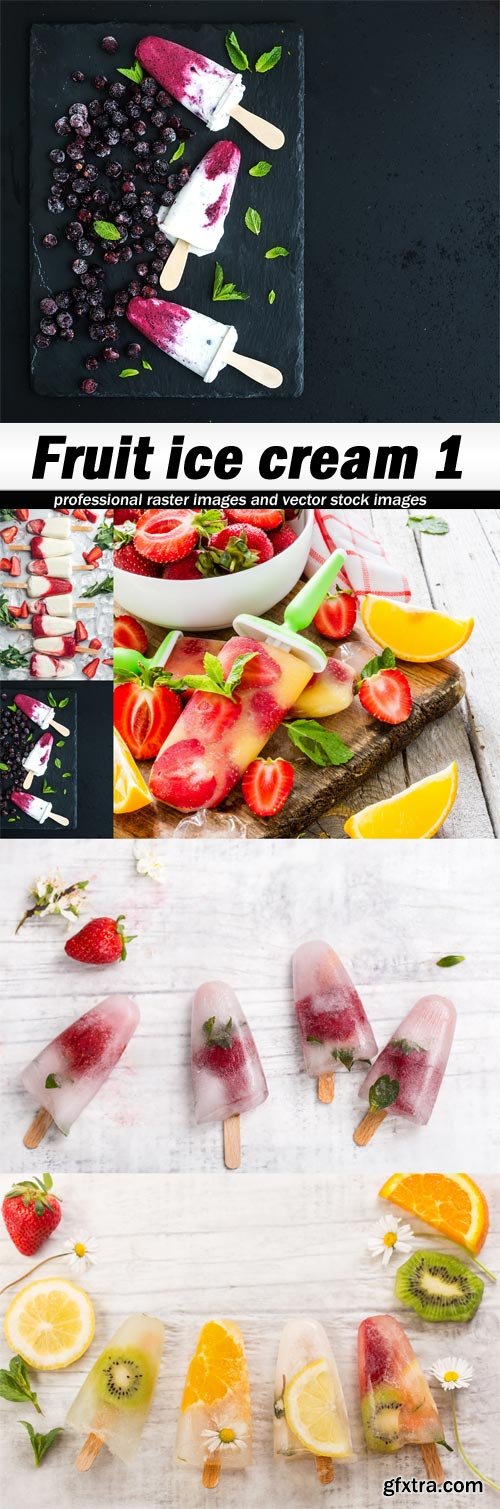 Fruit ice cream 1-5xJPEGs