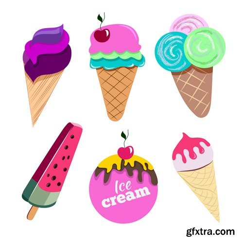 Ice cream set-8xEPS