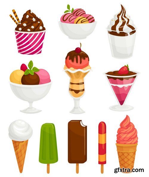 Ice cream set-8xEPS