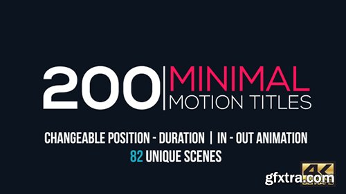 Videohive Minimal Motion Titles Pack 15713320