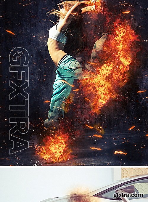 GraphicRiver - Fire Photoshop Action 16212593