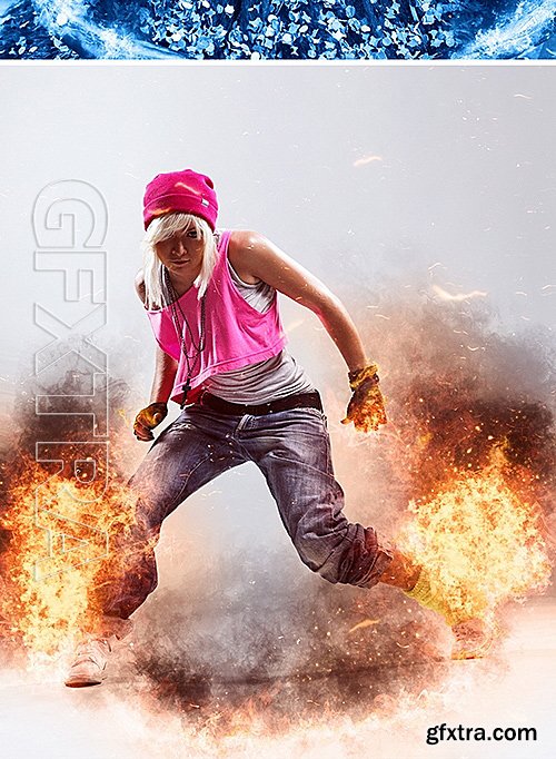 GraphicRiver - Fire Photoshop Action 16212593