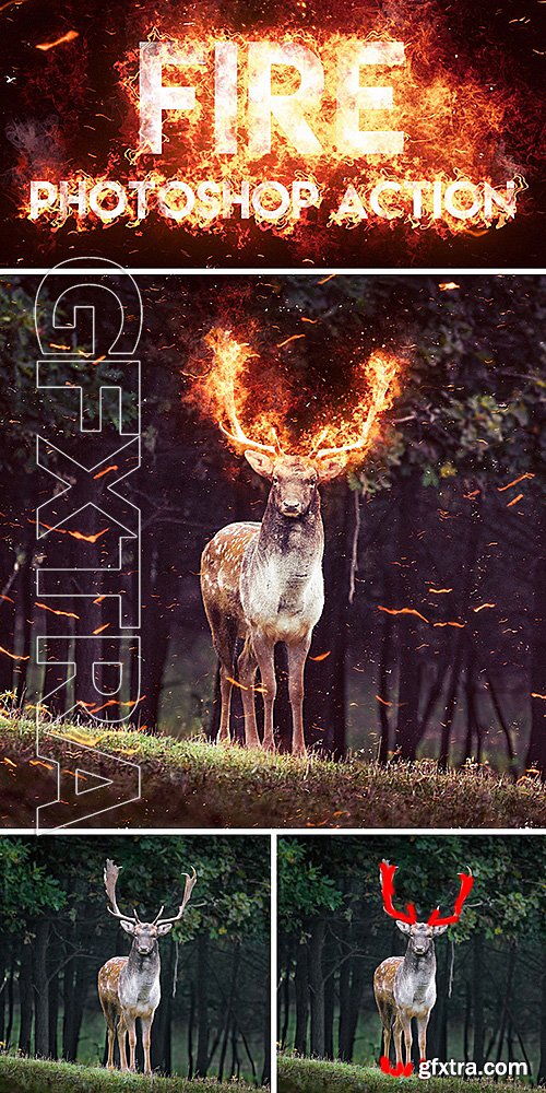 GraphicRiver - Fire Photoshop Action 16212593