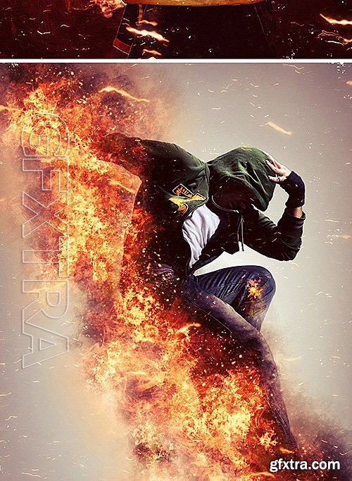 GraphicRiver - Fire Photoshop Action 16212593